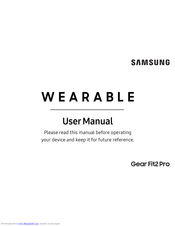 samsung gear fit 2 pro instructions