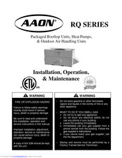 Aaon RQ SERIES Manuals | ManualsLib
