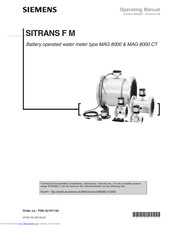 Siemens Sitrans F M Mag 8000 Operating Manual Pdf Download