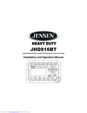 Jensen JHD916BT Manuals