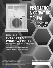 slimline evaporative window cooler mcp59