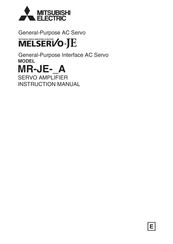 Mitsubishi MR-JE-70A Manuals | ManualsLib