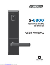 Schlage S 6800 Manuals