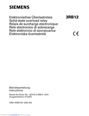 Siemens 3RB12 Manuals | ManualsLib