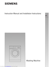 Siemens Wxl146agb Manuals Manualslib