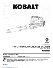 Kobalt KHB 350-06 Manuals | ManualsLib