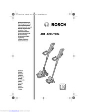 Bosch Art 23 Accutrim Operating Instructions Manual Pdf Download