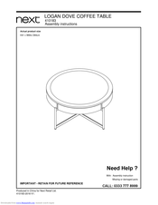 Next Logan Dove Coffee Table Assembly Instructions Manual Pdf