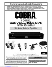 cobra 8 channel surveillance 63890