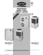 Carrier AQUASnap 30RB Manuals | ManualsLib