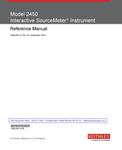 Keithley Interactive SourceMeter 2450 Manuals | ManualsLib