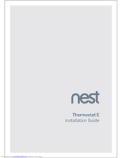 Nest E Thermostat Wiring Diagram from data2.manualslib.com