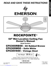 Emerson Rockpointe Cf630orb00 Owner S Manual Pdf Download