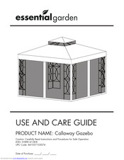Essential Garden Callaway Gazebo Manuals