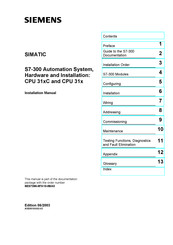 Siemens Cpu 314c 2 Dp Manuals Manualslib