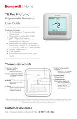 Honeywell T6 Pro Hydronic Manuals | ManualsLib