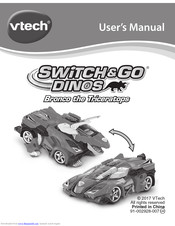 vtech switch & go bronco the triceratops