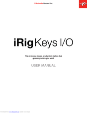 Ik Multimedia Irig Keys I O Manuals Manualslib