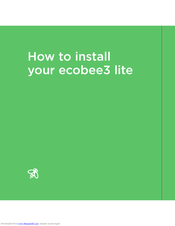 Ecobee ecobee3 lite Manuals | ManualsLib