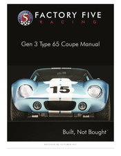 Factory Five Racing Gen 3 Type 65 Coupe Manuals Manualslib