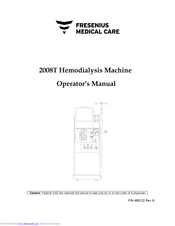 Fresenius medical care 2008T BlueStar Manuals | ManualsLib