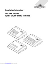Mettler Toledo Spider Sw Installation Information Pdf Download