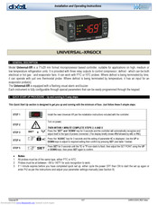 Dixell UNIVERSAL XR60CX Manuals | ManualsLib