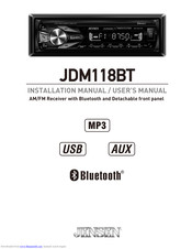 Jensen JDM118BT Manuals