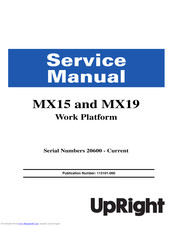 Upright MX19 Manuals | ManualsLib