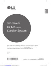 lg high power speaker system fj5