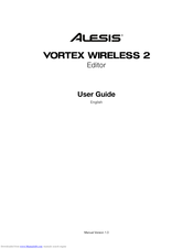 Alesis Vortex Wireless 2 User Manual Pdf Download Manualslib