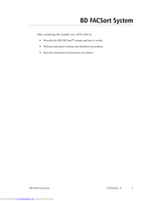 Bd FACSort Manuals | ManualsLib