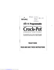 Rival Crock Pot Manuals | ManualsLib