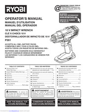 Ryobi P261 Manuals | ManualsLib
