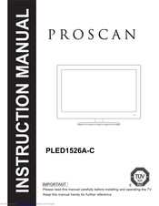 Proscan PLED1526A-C Manuals | ManualsLib