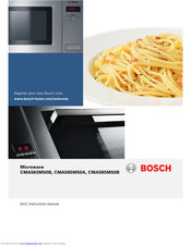 Bosch Cma585ms0a Instruction Manual Pdf Download
