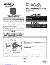Lennox EL16XC1-024-230 Manuals | ManualsLib