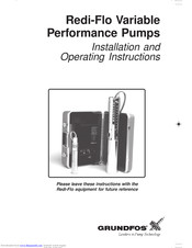 grundfos redi flo operating nstallation instructions manualslib manuals