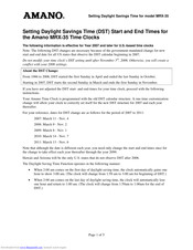 Amano MRX-35 Manuals