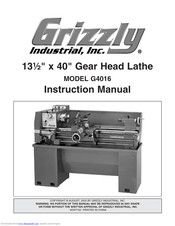 Grizzly G4016 Manuals | ManualsLib