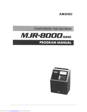 Amano MJR-8000 Series Manuals | ManualsLib