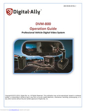 Digital ally DVM-800 Manuals | ManualsLib