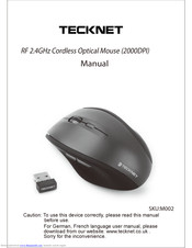 Tecknet M002 Manuals | ManualsLib