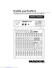 Mackie ProFX12 Manuals | ManualsLib
