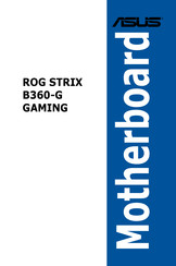 Asus Rog Strix B450 F Gaming Manuals Manualslib