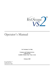 Abaxis VetScan vs2 Manuals | ManualsLib