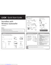 logik soundbar and subwoofer
