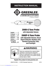 Greenlee 200EP-G Manuals | ManualsLib