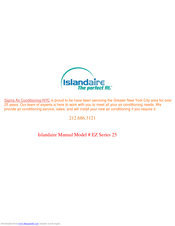 Islandaire EZ Series 25 Manuals