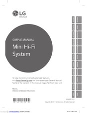 lg mini hifi system cm4360